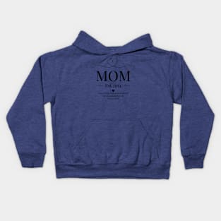 Many Women Have Done Excellently, but You Surpass Them All Mom Est 2014 Kids Hoodie